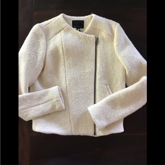 Banana Republic Wool Moto Jacket 8 - Picture 1 of 1
